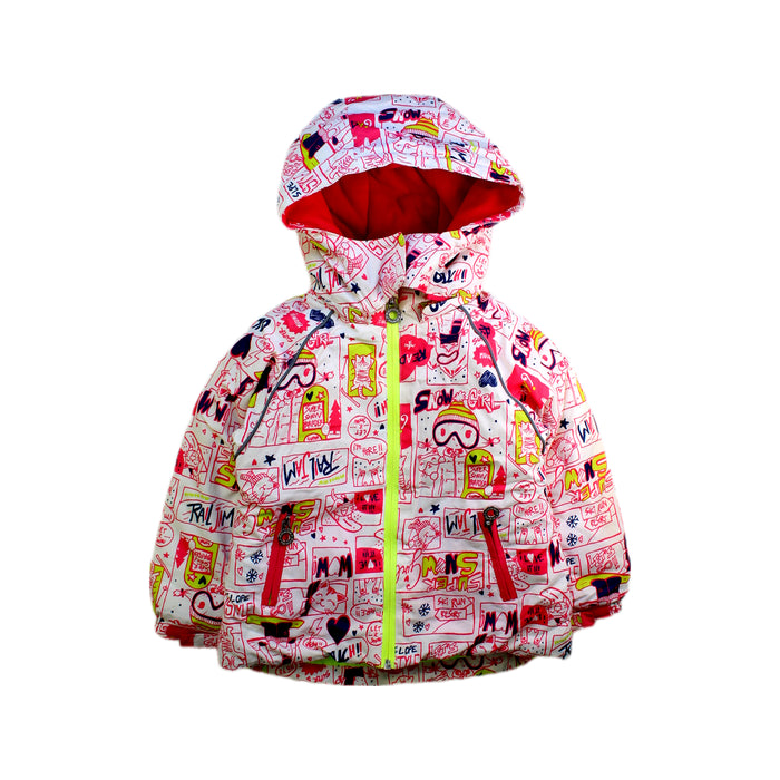 A Multicolour Ski Jackets from Chicco in size 3T for girl. (Front View)