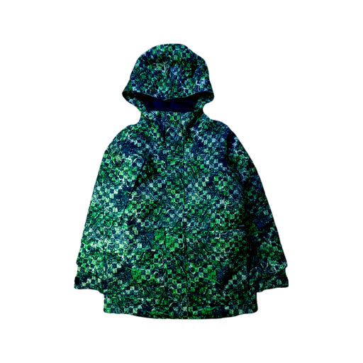 A Green Ski Jackets from Burton in size 8Y for boy. (Front View)