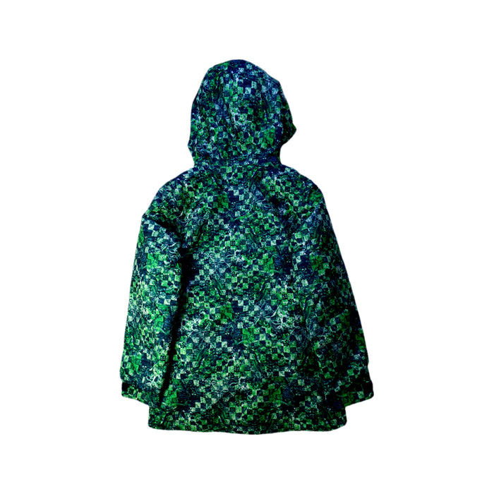 A Green Ski Jackets from Burton in size 8Y for boy. (Back View)