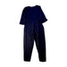 A Navy Long Sleeve Jumpsuits from Matona in size 7Y for girl. (Back View)