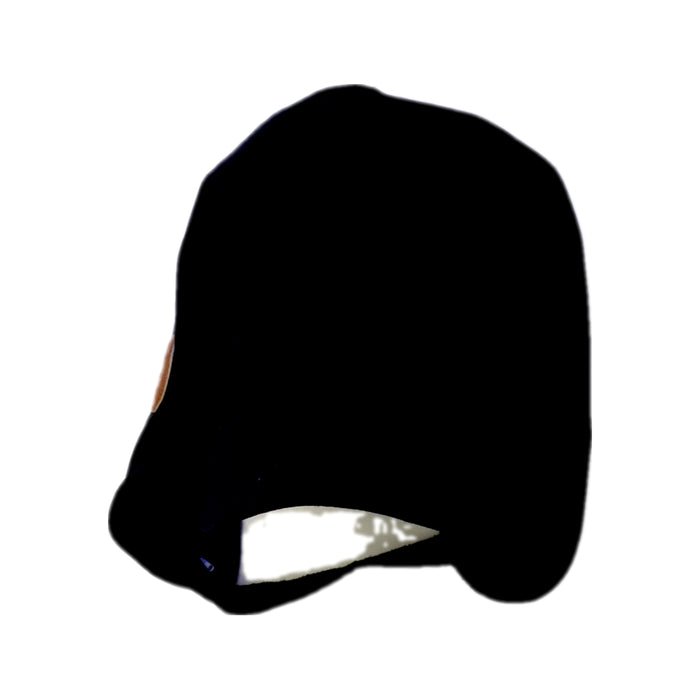 A Black Caps from Mini Rodini in size 7Y for neutral. (Front View)