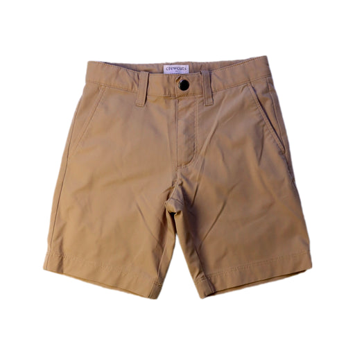 A Beige Shorts from Crewcuts in size 5T for boy. (Front View)