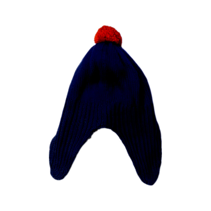 A Blue Winter Hats from Boden in size 7Y for neutral. (Back View)