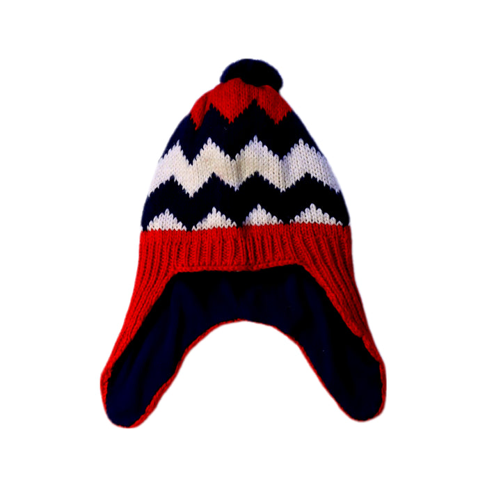 A Red Winter Hats from Boden in size 7Y for neutral. (Front View)