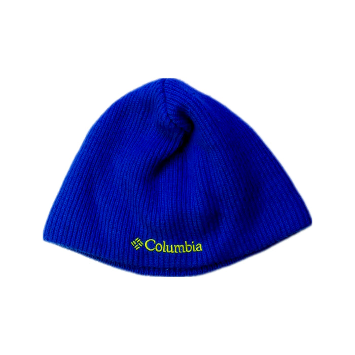 A Blue Beanies from Columbia in size 6T for neutral. (Front View)
