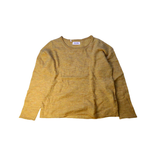 A Yellow Long Sleeve Tops from American Vintage in size 11Y for neutral. (Front View)