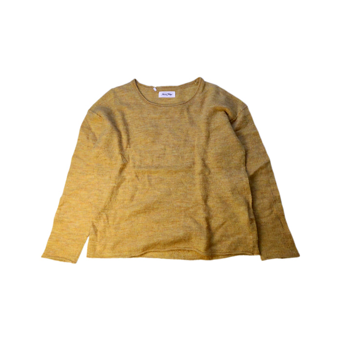 A Yellow Long Sleeve Tops from American Vintage in size 11Y for neutral. (Front View)