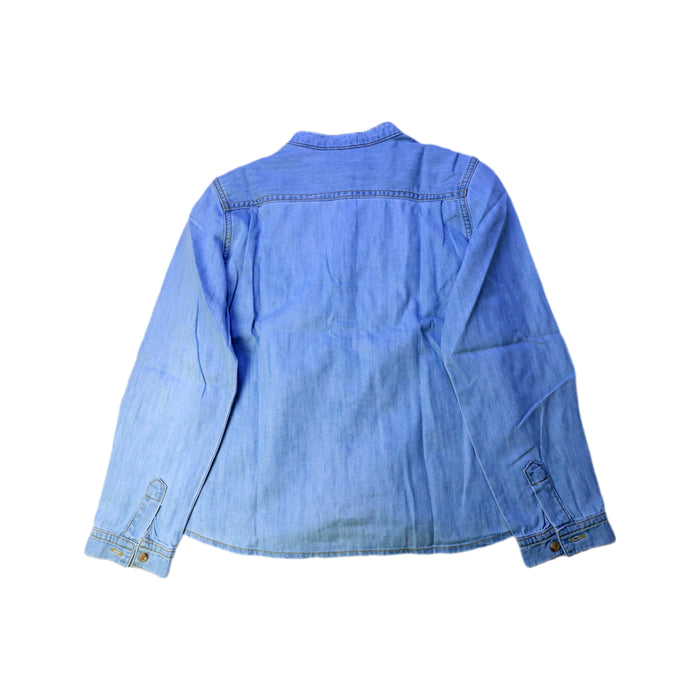 A Blue Long Sleeve Shirts from Bonpoint in size 10Y for boy. (Back View)