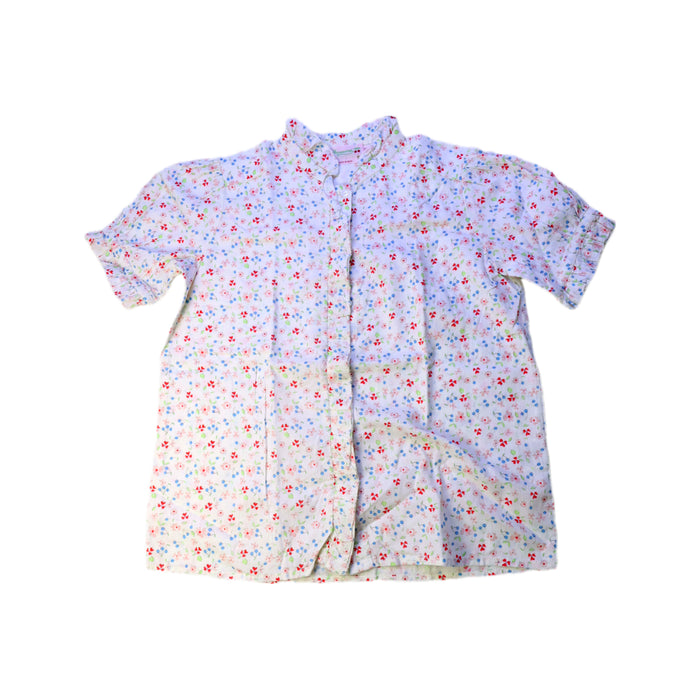 A White Short Sleeve Shirts from Bonpoint in size 10Y for girl. (Front View)