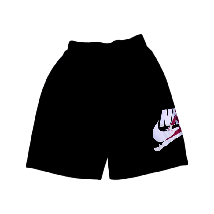 A Black Shorts from Air Jordan in size 12Y for boy. (Front View)