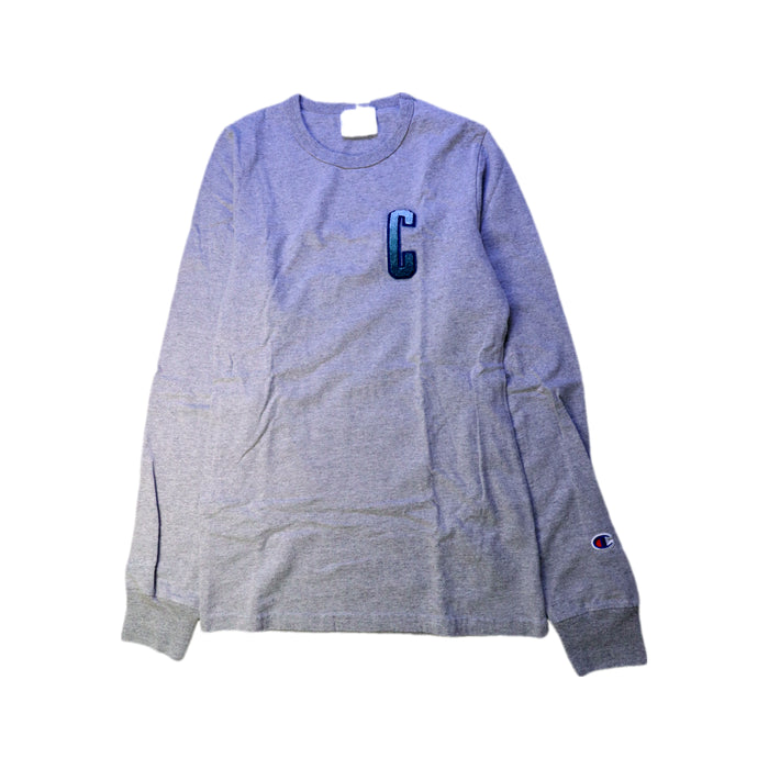 A Grey Long Sleeve T Shirts from Champion in size 14Y for boy. (Front View)