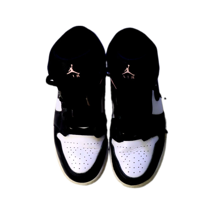 A Black Sneakers from Air Jordan in size 14Y for neutral. (Back View)