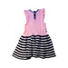 A Pink Sleeveless Dresses from The Bonnie Mob in size 12-18M for girl. (Back View)