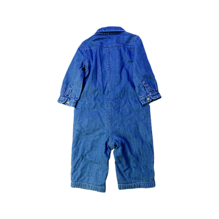 A Blue Long Overalls from Ralph Lauren in size 3-6M for boy. (Back View)
