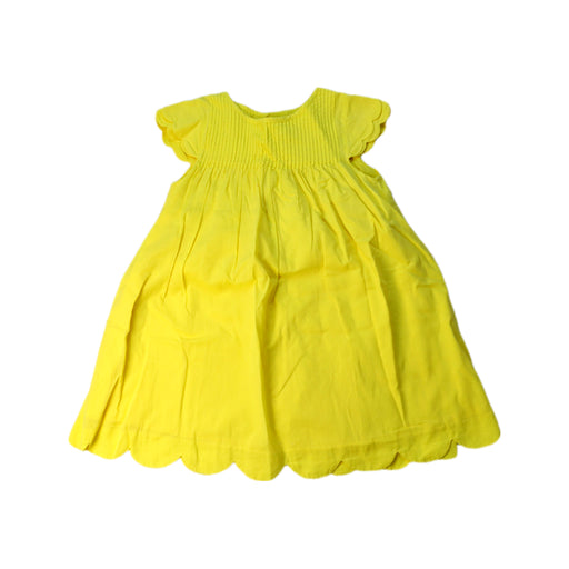 A Yellow Short Sleeve Dresses from Jacadi in size 3T for girl. (Front View)
