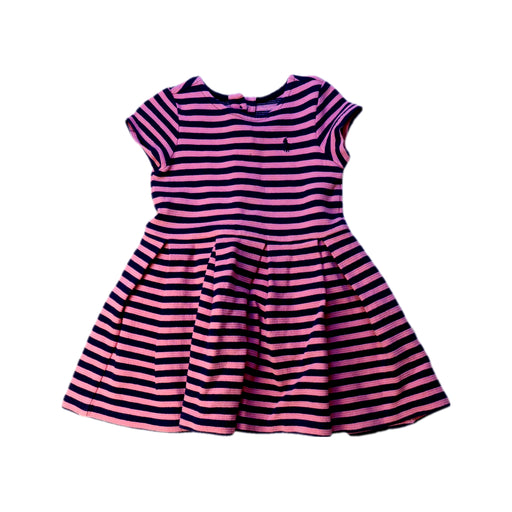 A Pink Short Sleeve Dresses from Ralph Lauren in size 12-18M for girl. (Front View)