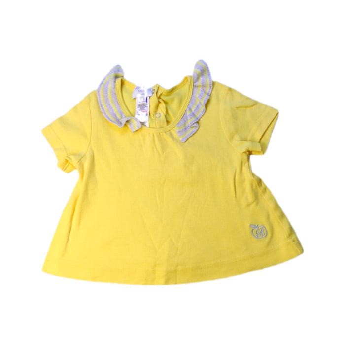 A Yellow Short Sleeve Tops from Bonnie Baby in size 18-24M for girl. (Front View)