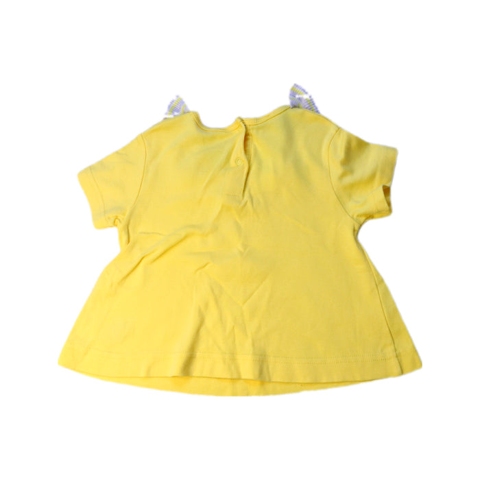 A Yellow Short Sleeve Tops from Bonnie Baby in size 18-24M for girl. (Back View)