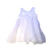 A White Sleeveless Dresses from Monsoon in size 6-12M for girl. (Back View)