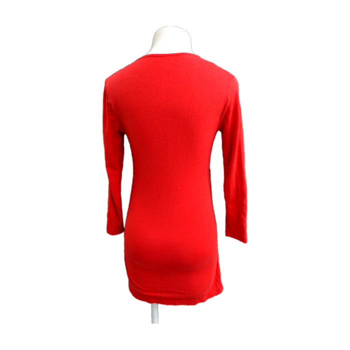 A Red Long Sleeve Dresses from Isabella Oliver in size Maternity-XS for maternity. (Back View)