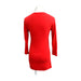 A Red Long Sleeve Dresses from Isabella Oliver in size Maternity-XS for maternity. (Back View)