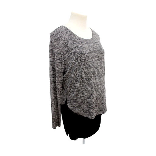 A Grey Long Sleeve Tops from Seraphine in size Maternity-S for maternity. (Front View)
