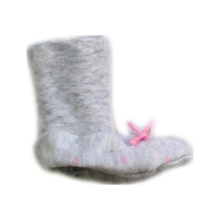 A Grey Boots & Booties from Mides in size 0-3M for girl. (Front View)