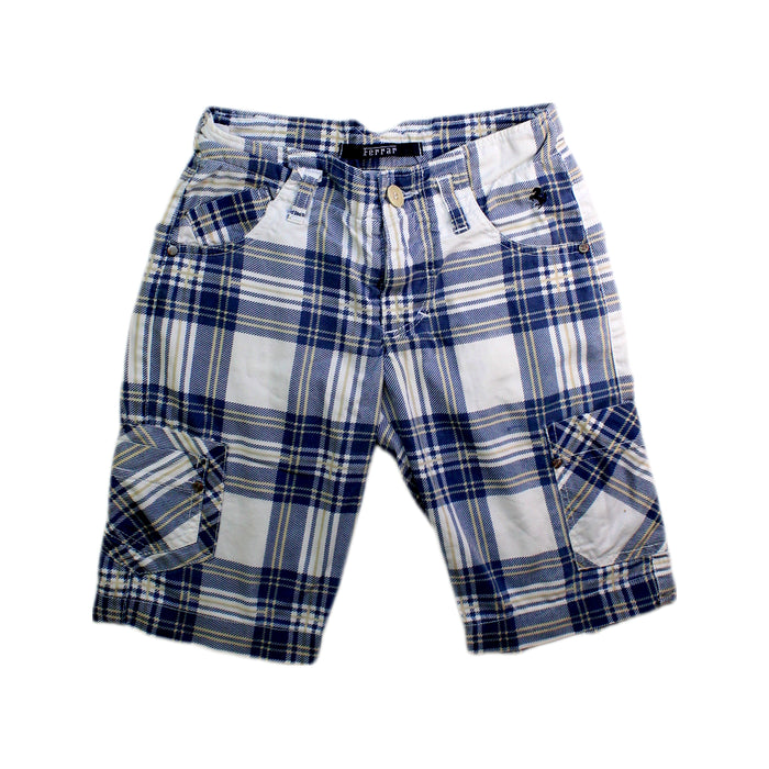 A Blue Shorts from Ferrari in size 6T for boy. (Front View)