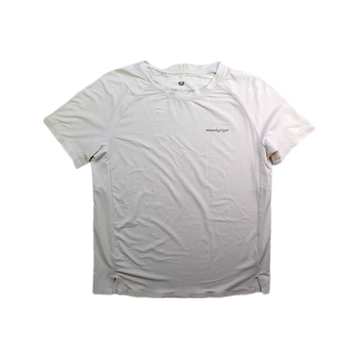 A White Short Sleeve T Shirts from Moody Tiger in size 7Y for girl. (Front View)