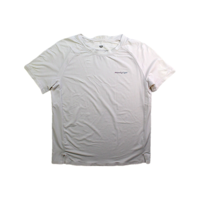 A White Short Sleeve T Shirts from Moody Tiger in size 7Y for girl. (Front View)