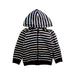 A Black Hooded Sweatshirts from Petit Bateau in size 6T for boy. (Front View)