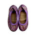 A Purple Flats from Seed in size 5T for girl. (Back View)