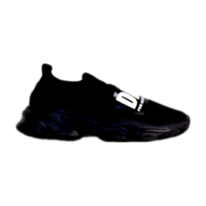 A Black Sneakers from Diesel in size 5T for neutral. (Front View)