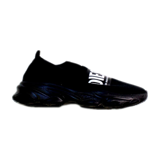 A Black Sneakers from Diesel in size 6T for neutral. (Front View)