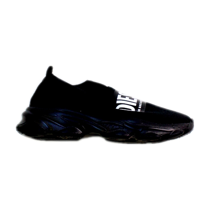A Black Sneakers from Diesel in size 6T for neutral. (Front View)