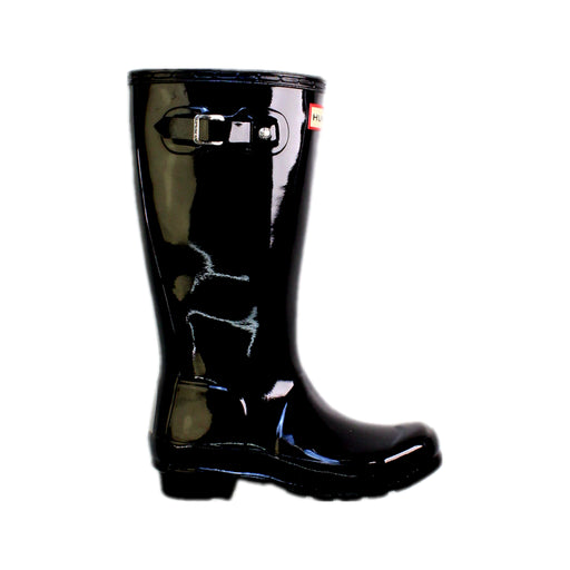 A Black Rain Boots from Hunter in size 7Y for neutral. (Front View)