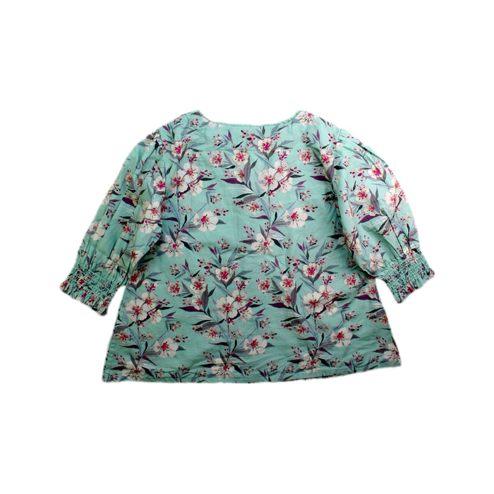 A Green Long Sleeve Tops from Bonnet à Pompon in size 6T for girl. (Back View)