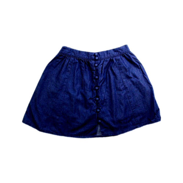 A Blue Short Skirts from Excuse My French in size 6T for girl. (Front View)