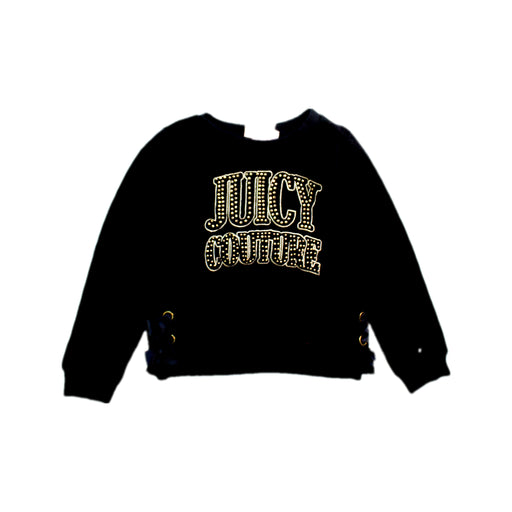 A Black Crewneck Sweatshirts from Juicy Couture in size 4T for girl. (Front View)
