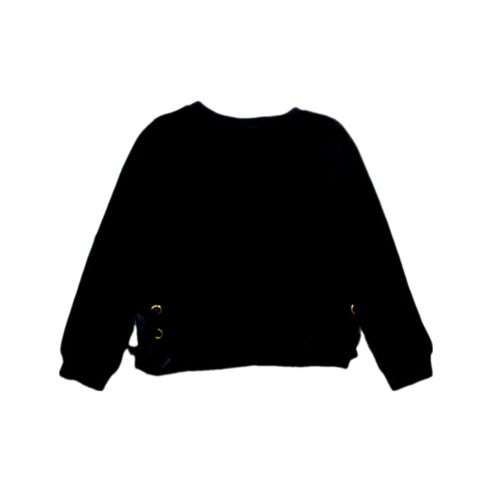 A Black Crewneck Sweatshirts from Juicy Couture in size 4T for girl. (Back View)