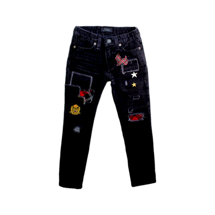 A Black Jeans from Polo Ralph Lauren in size 4T for girl. (Front View)