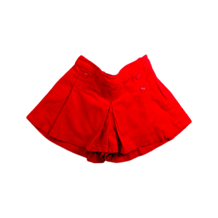 A Red Shorts from Jacadi in size 4T for girl. (Front View)