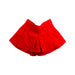 A Red Shorts from Jacadi in size 4T for girl. (Front View)
