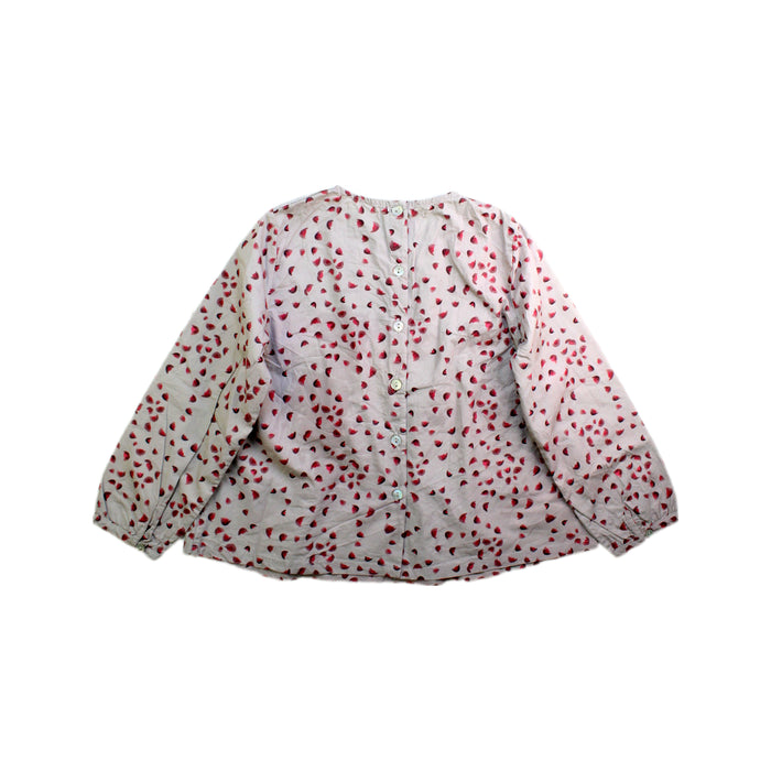 A White Long Sleeve Tops from Bonnet à Pompon in size 6T for girl. (Back View)