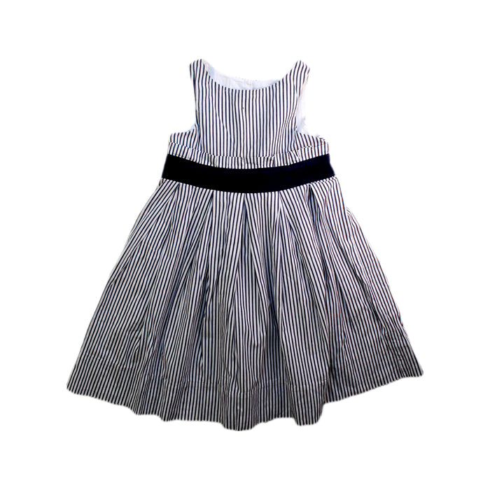 A Navy Sleeveless Dresses from Jacadi in size 3T for girl. (Front View)