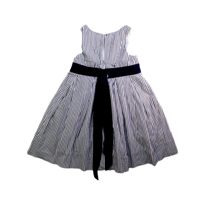 A Navy Sleeveless Dresses from Jacadi in size 3T for girl. (Back View)