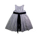A Navy Sleeveless Dresses from Jacadi in size 3T for girl. (Back View)