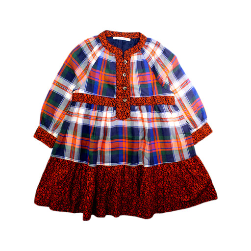 A Multicolour Long Sleeve Dresses from Monoprix in size 5T for girl. (Front View)