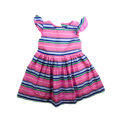 A Pink Short Sleeve Dresses from Ralph Lauren in size 12-18M for girl. (Front View)