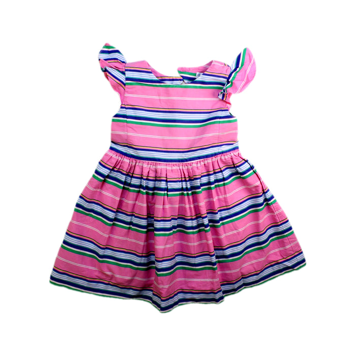 A Pink Short Sleeve Dresses from Ralph Lauren in size 12-18M for girl. (Front View)